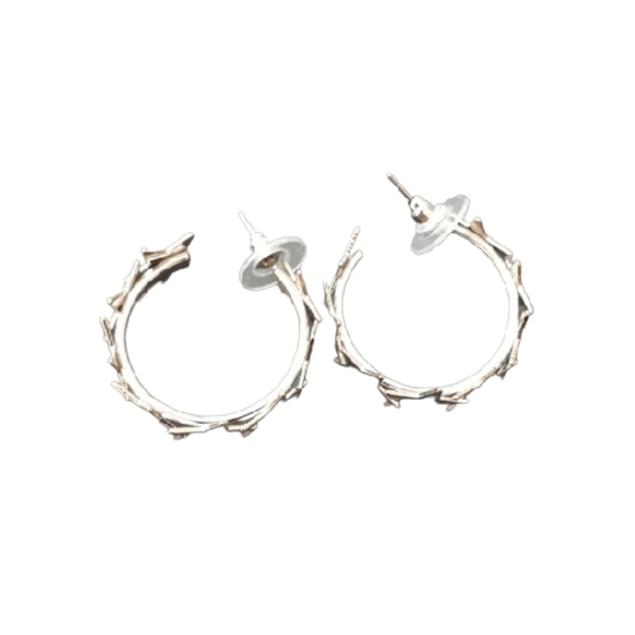 Star hoop earrings - Picture 4 of 4